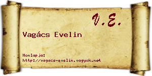 Vagács Evelin névjegykártya